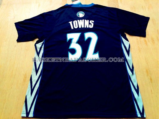 Maillot Manche Courte Minnesota Timberwolves Wiggins Noir